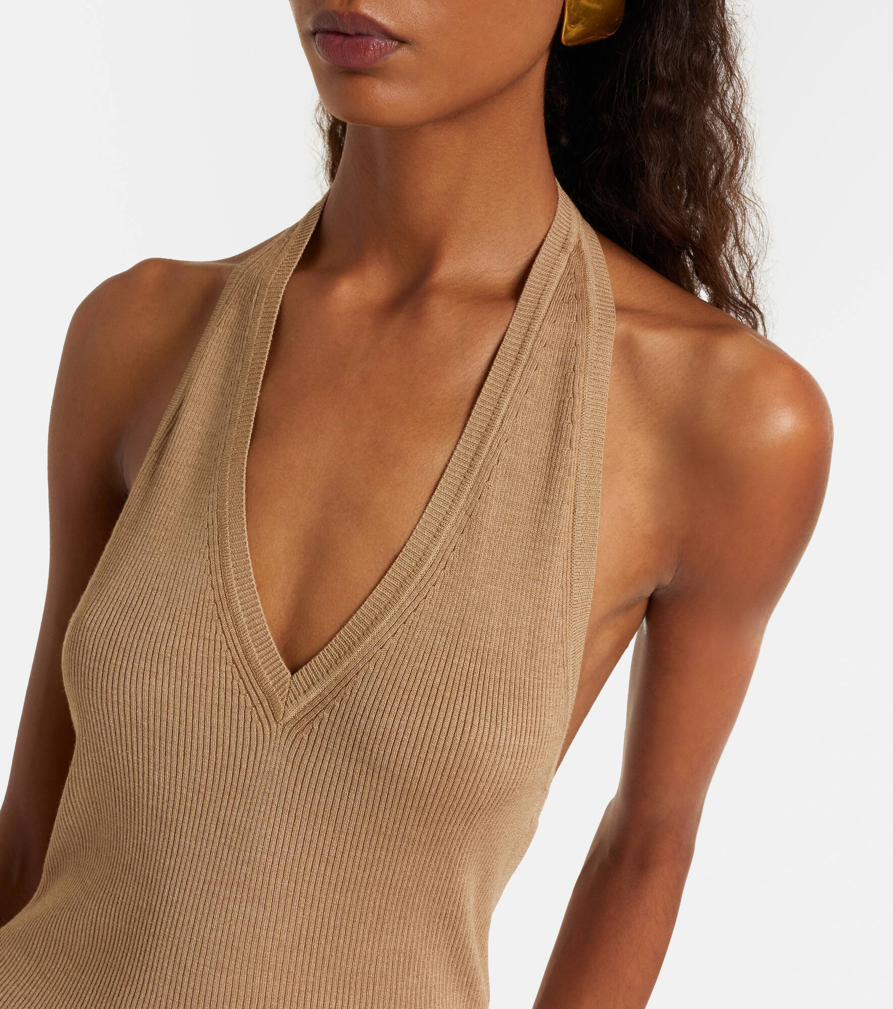 Ivey halterneck silk top - 4