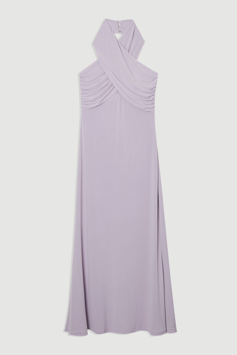 Drapey Crepe Jersey Maxi Dress - 1