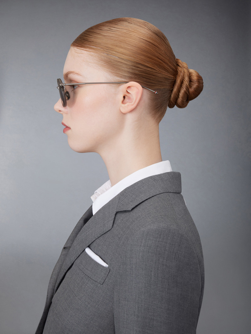 ACETATE AND TITANIUM ROUND SUNGLASSES 4