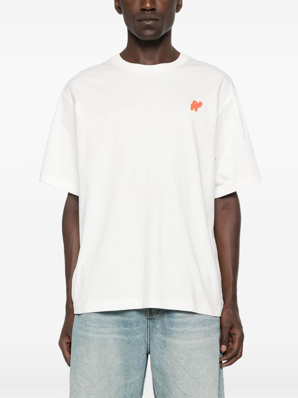 embroidered organic cotton T-shirt - 3