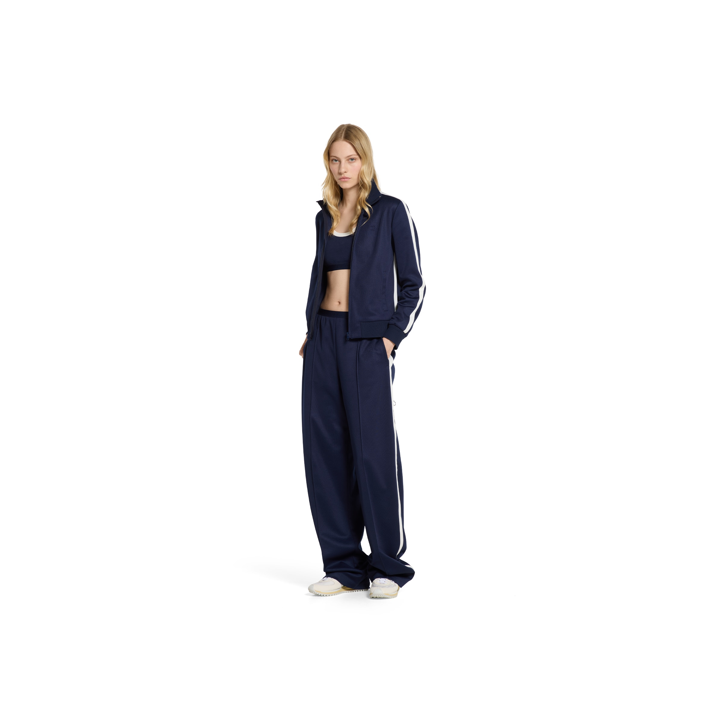 Technical jersey zip jacket with embroidery - 2
