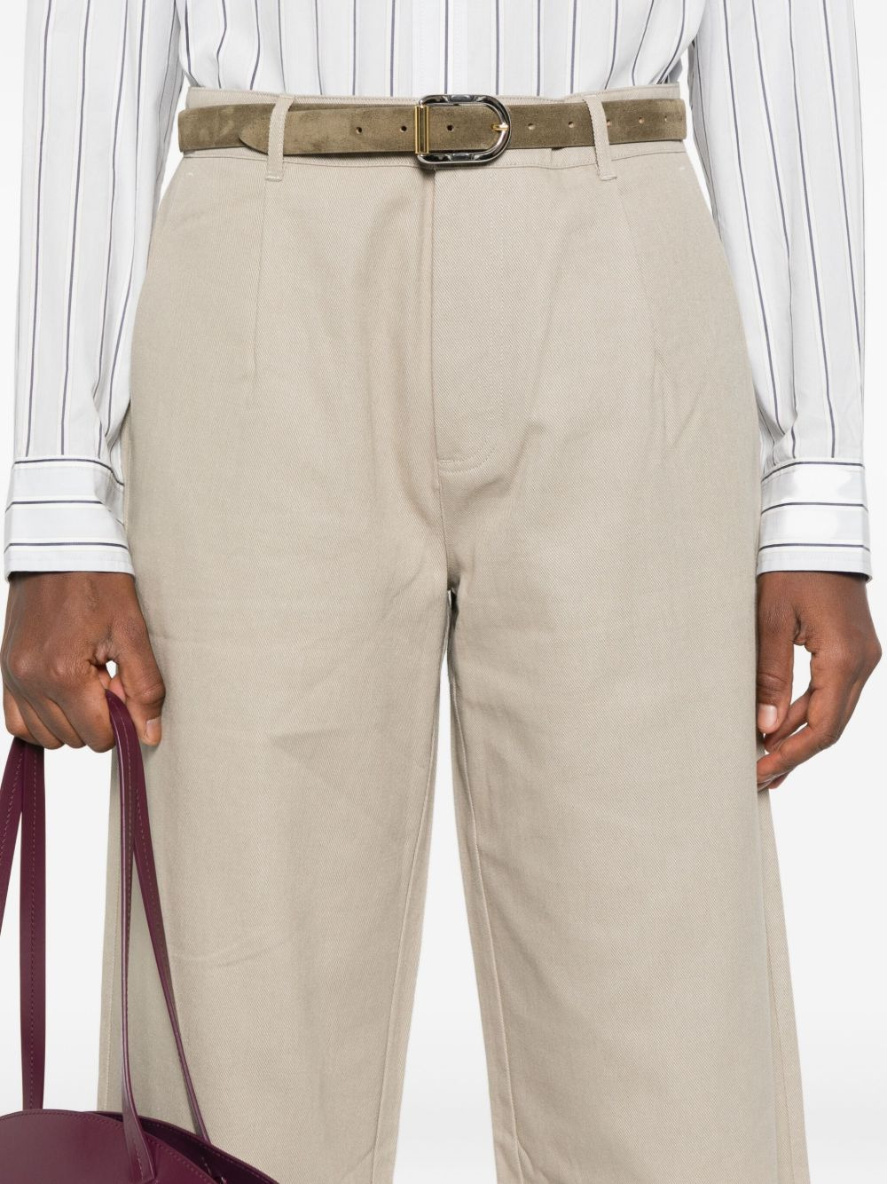 pleated-front trousers - 5