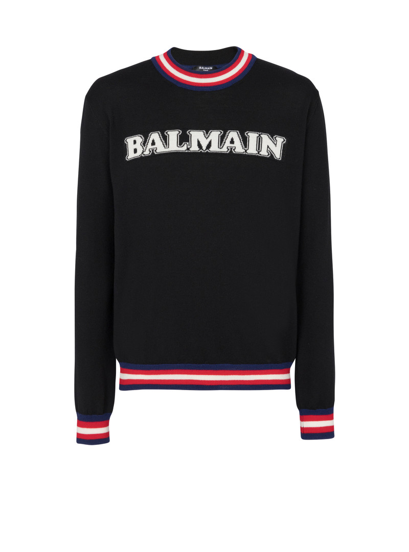 Retro Balmain jumper in fine merino knit 1