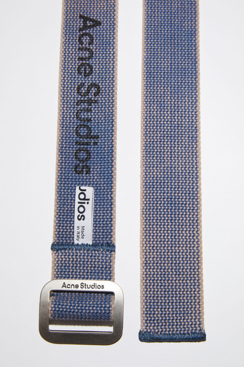 Cotton webbing belt - Dusty blue 4
