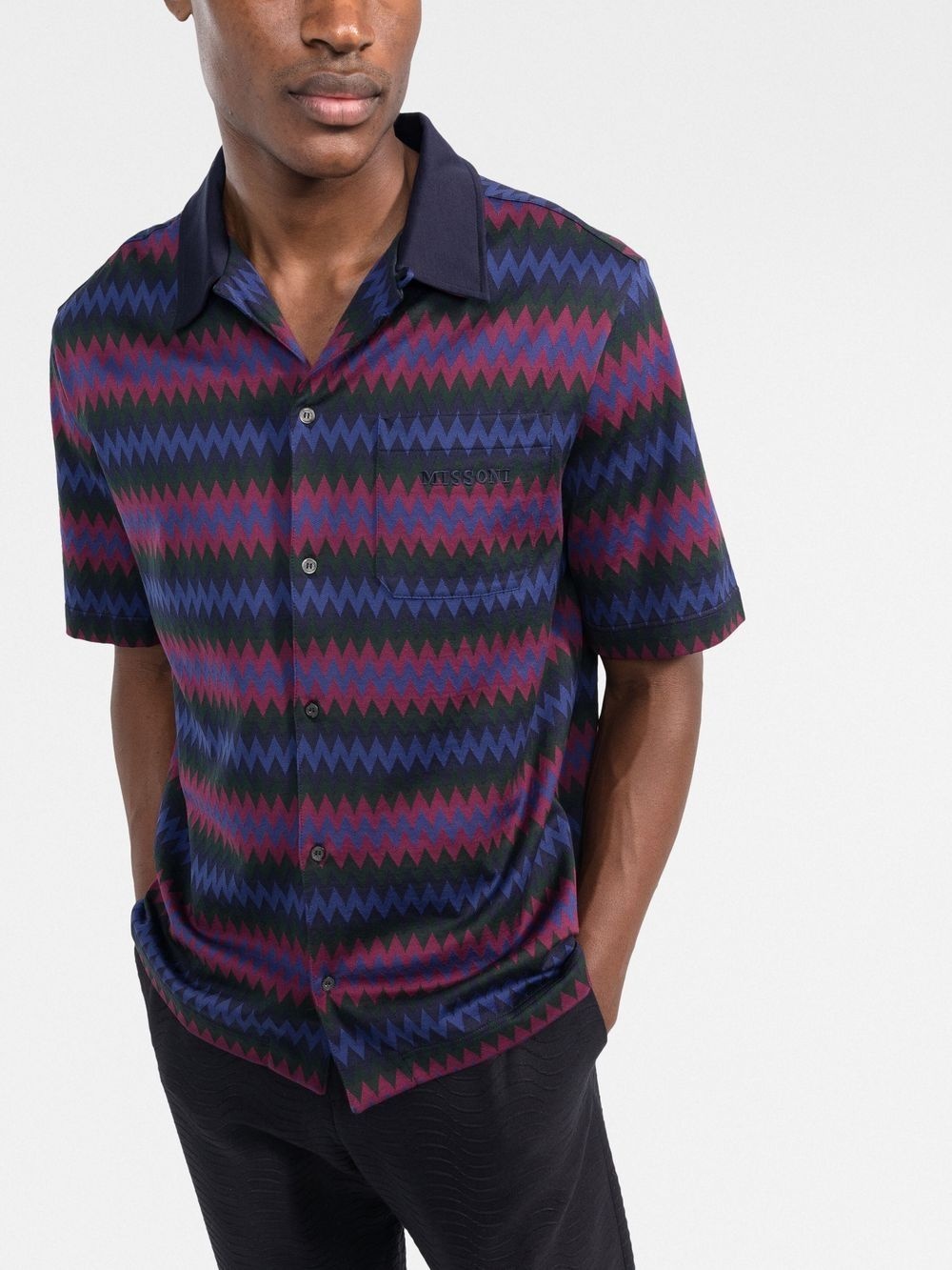 zig-zag woven shirt - 3