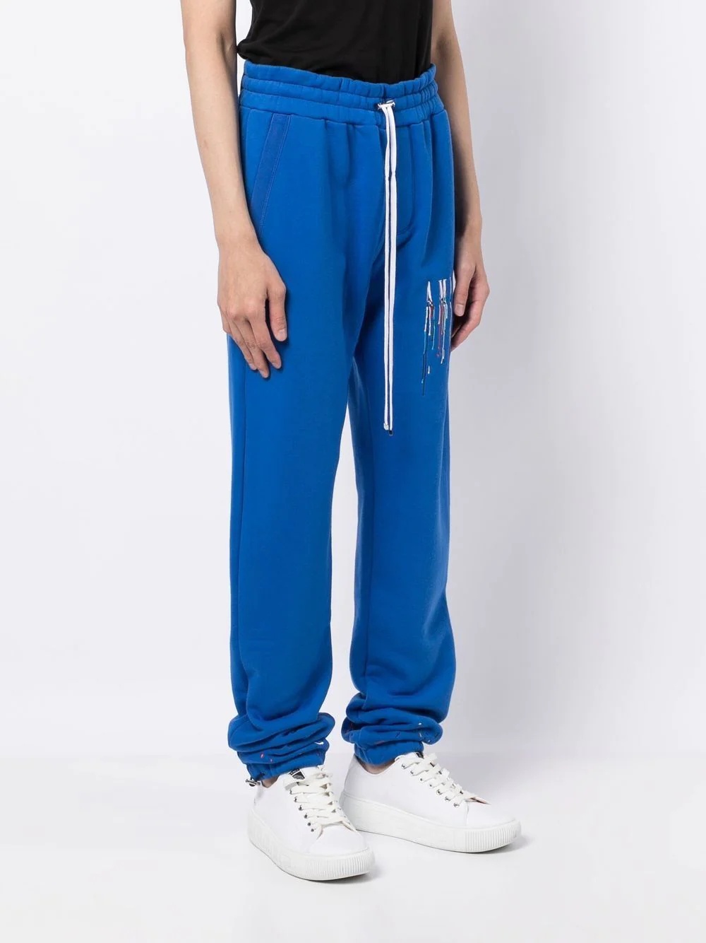 logo-embroidered track pants - 3