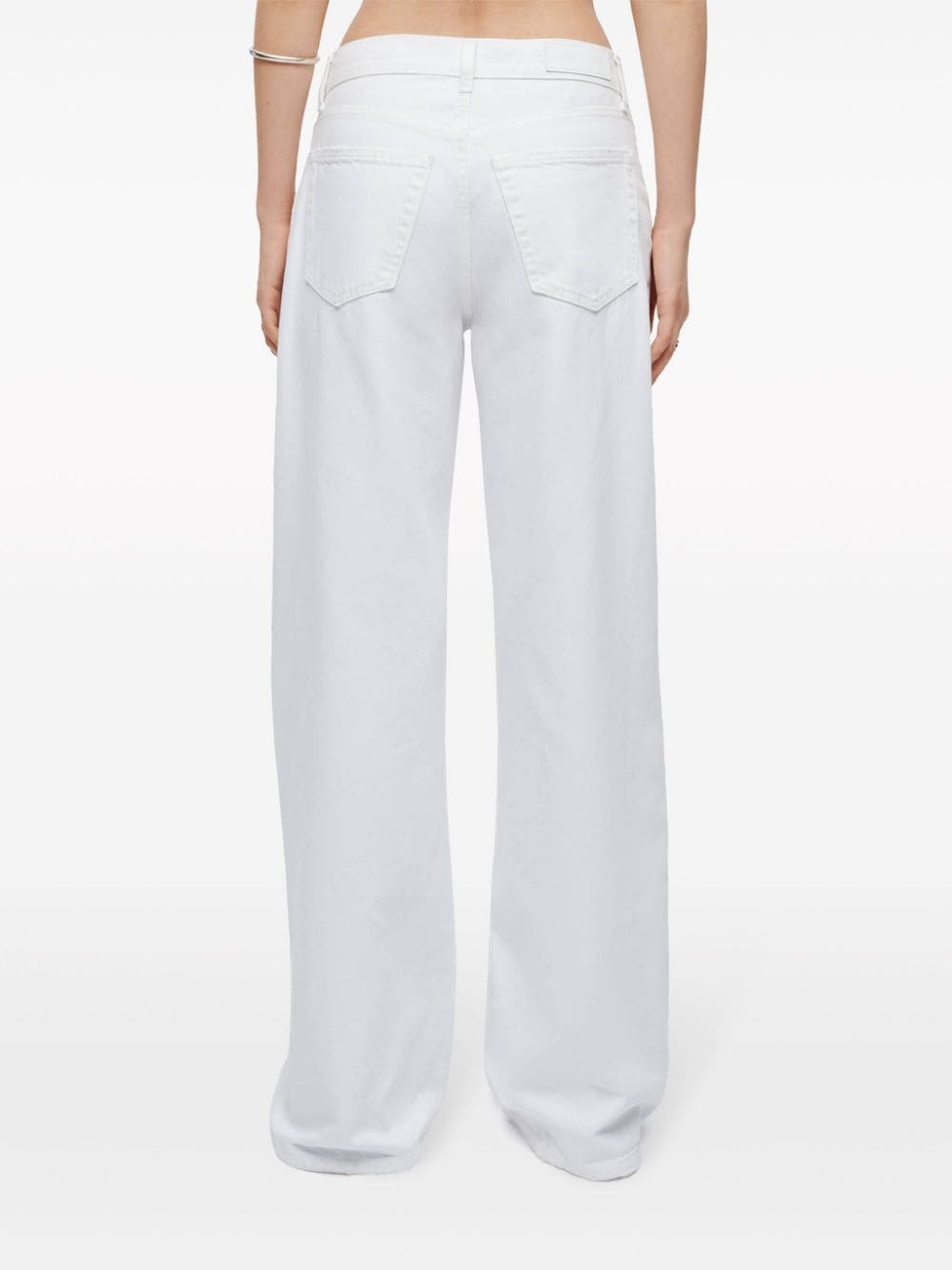 mid-rise wide-leg jeans - 4
