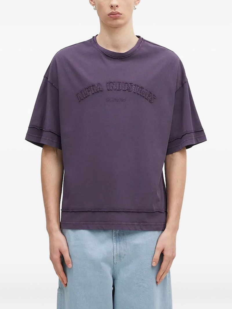 ALPHA INDUSTRIES Open Edge embroidered T-shirt outlook