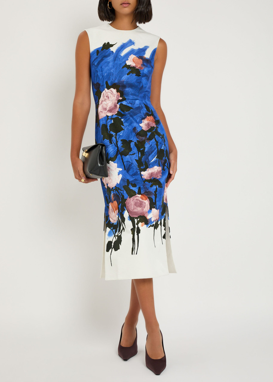 Erdem Floral-print Faille Midi Dress - 4