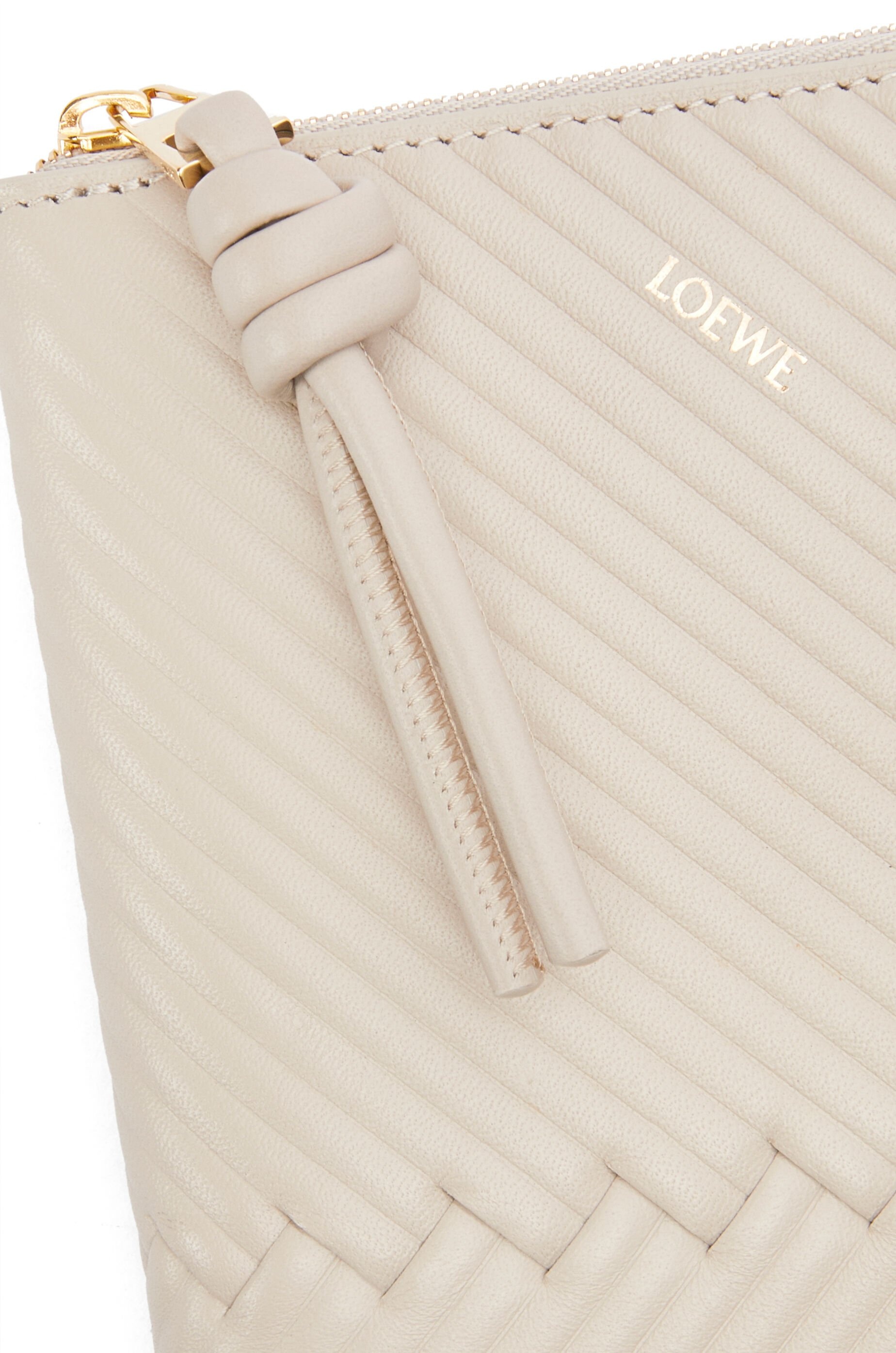 Knot zip around wallet in shiny nappa calfskin - 5