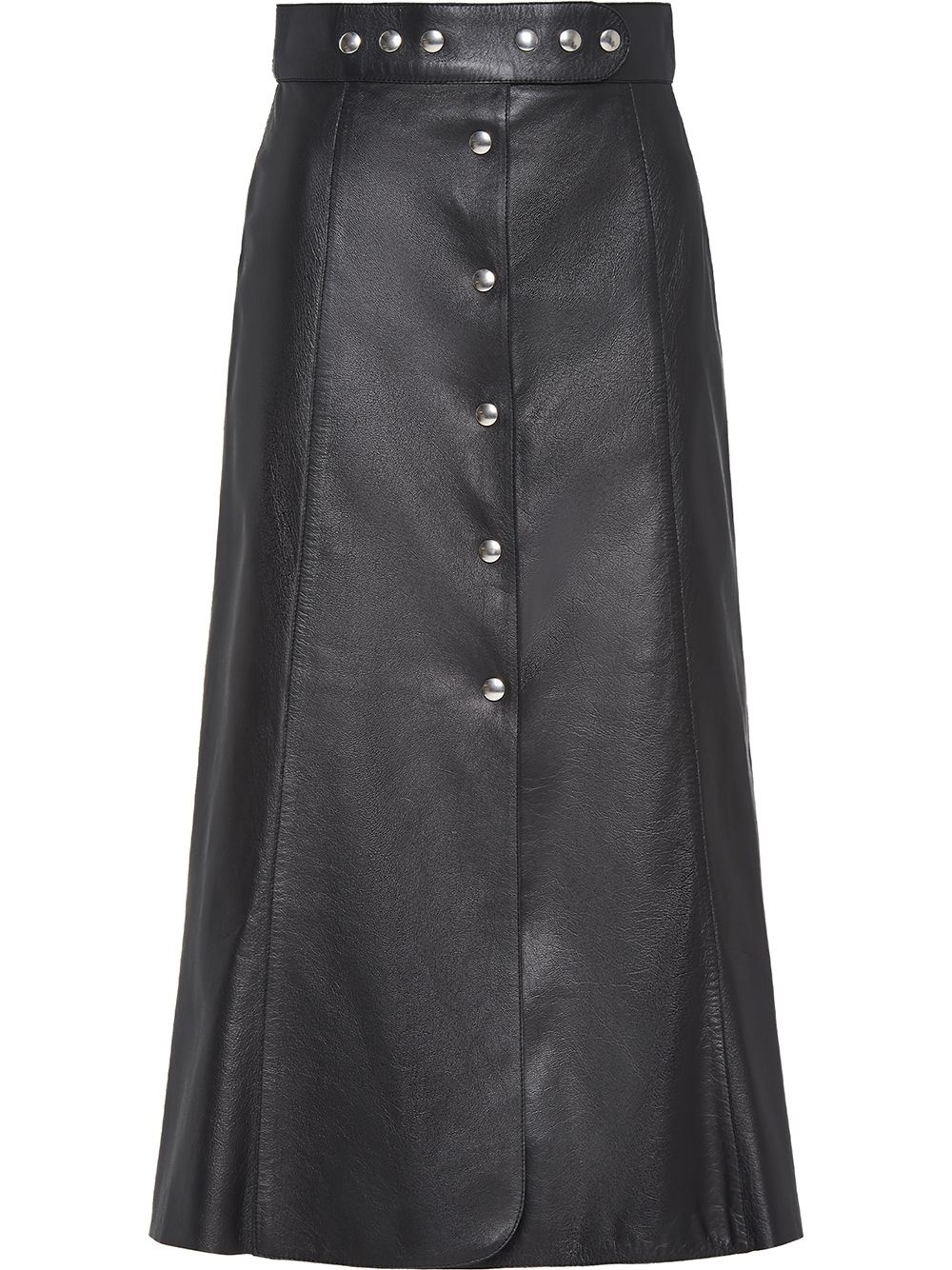 a-line buttoned midi skirt - 1