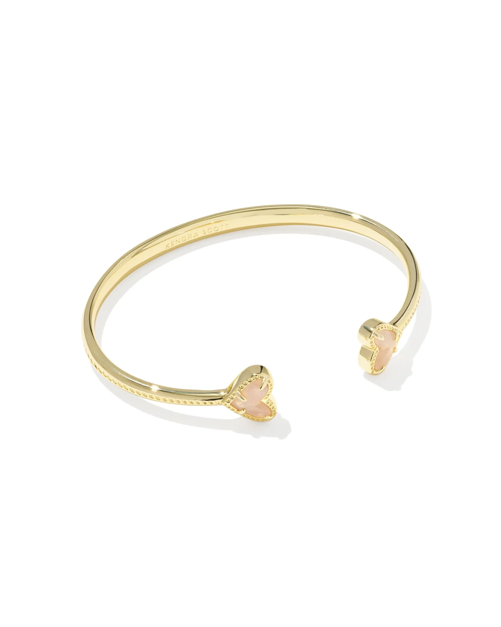 Framed Ari Heart Gold Cuff Bracelet - 1