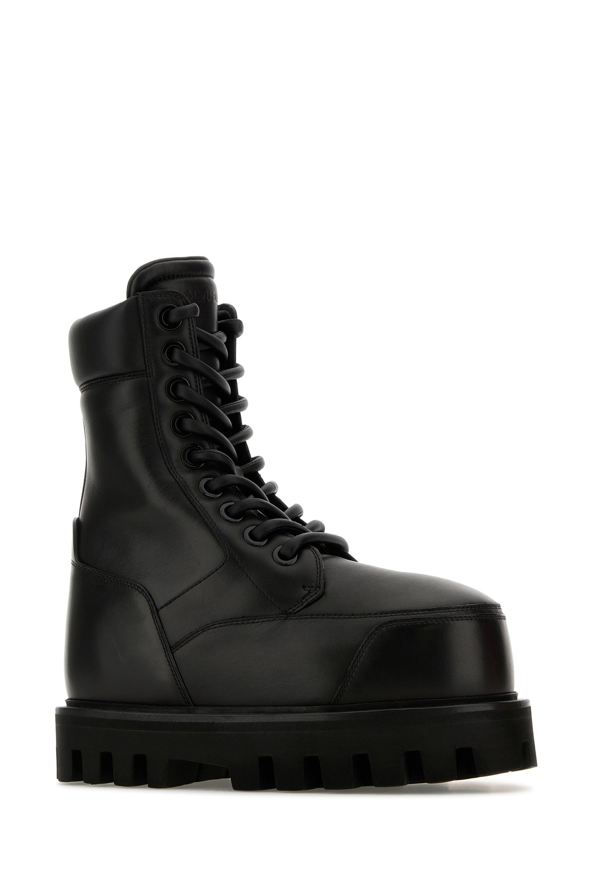 Black leather ankle boots - 2