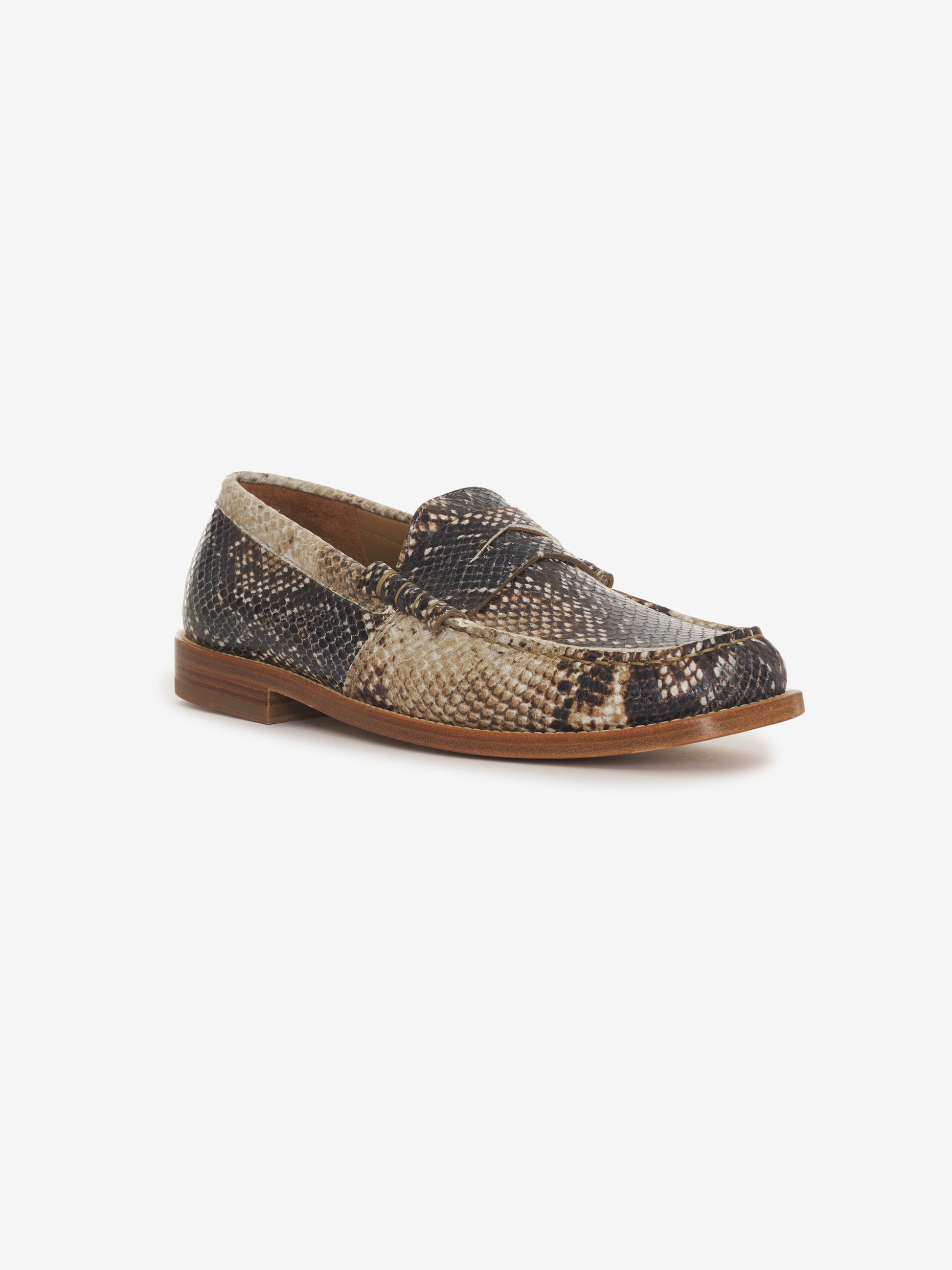 SNAKESKIN SLIP ON LOAFER - 2