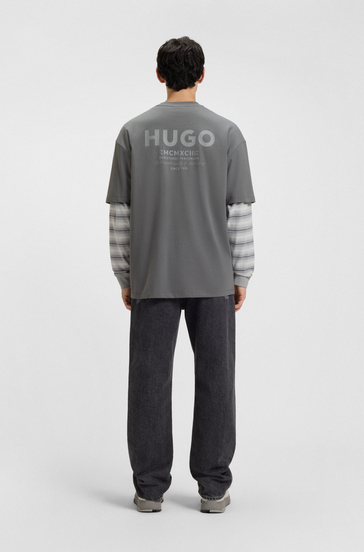 LOOSE-FIT T-SHIRT IN COTTON WITH REAR LOGO ARTWORK - 5