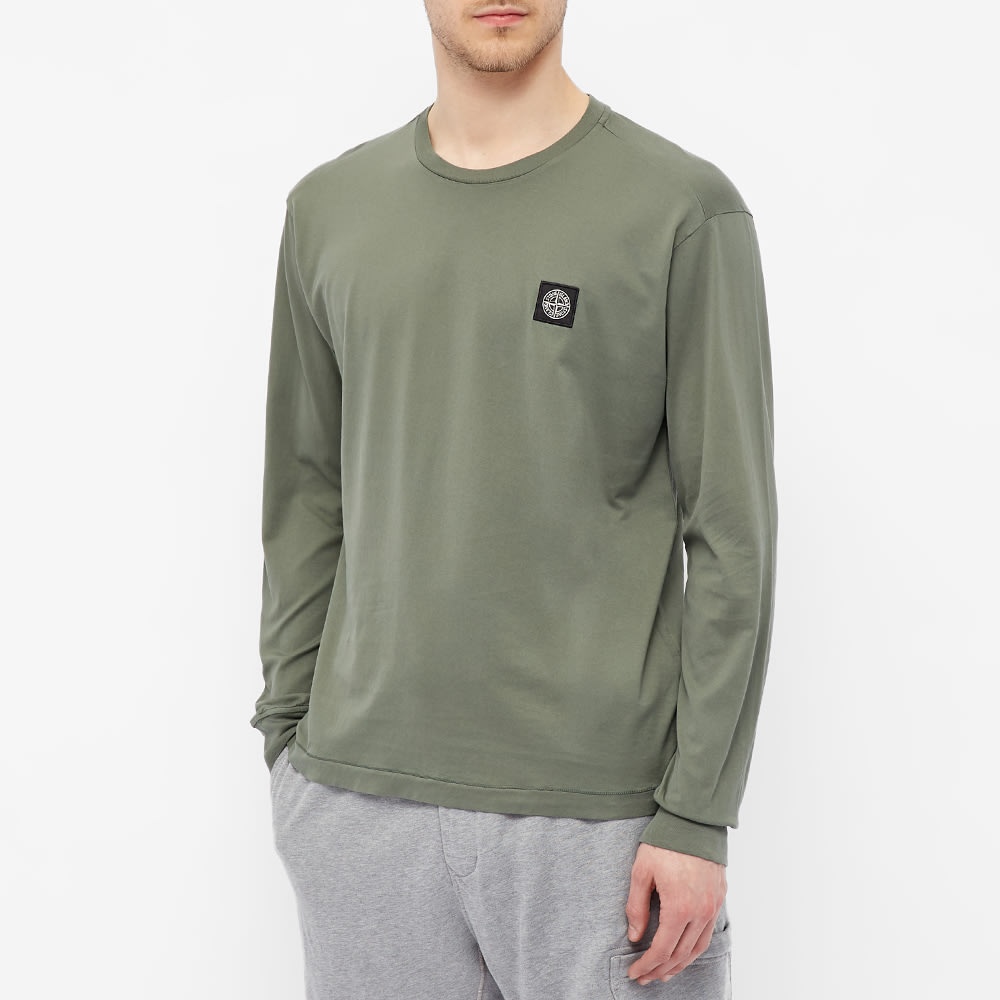 Stone Island Long Sleeve Patch Logo Tee - 4