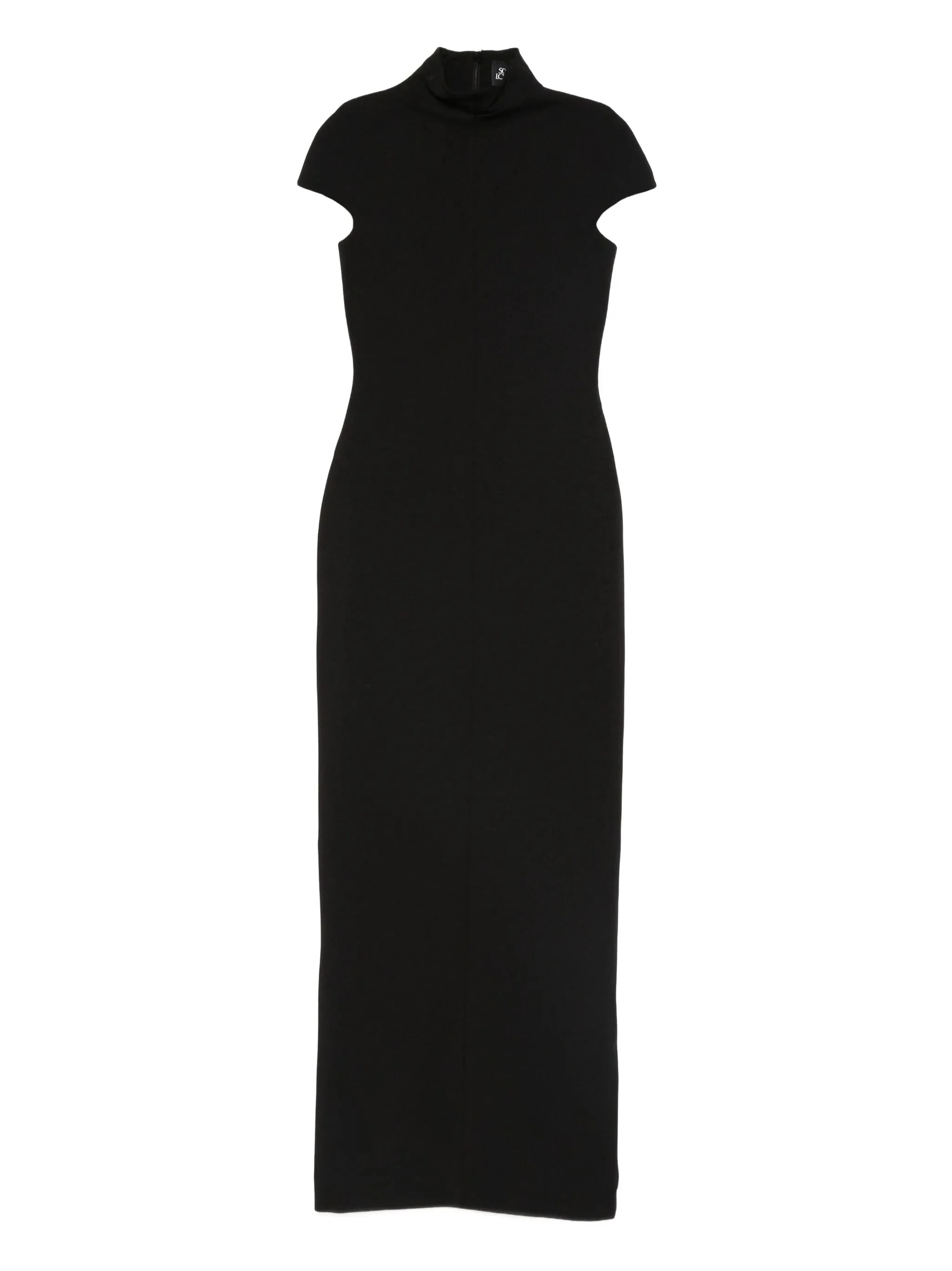 Solace London Lang High-neck Short-sleeve Maxi Dress - 1