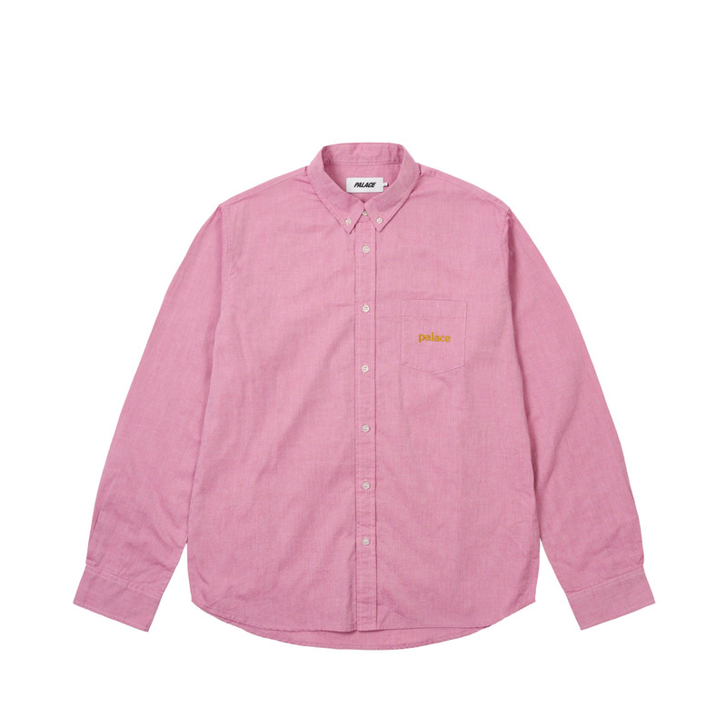 PALACE OXFORD SHIRT BURGUNDY - 1
