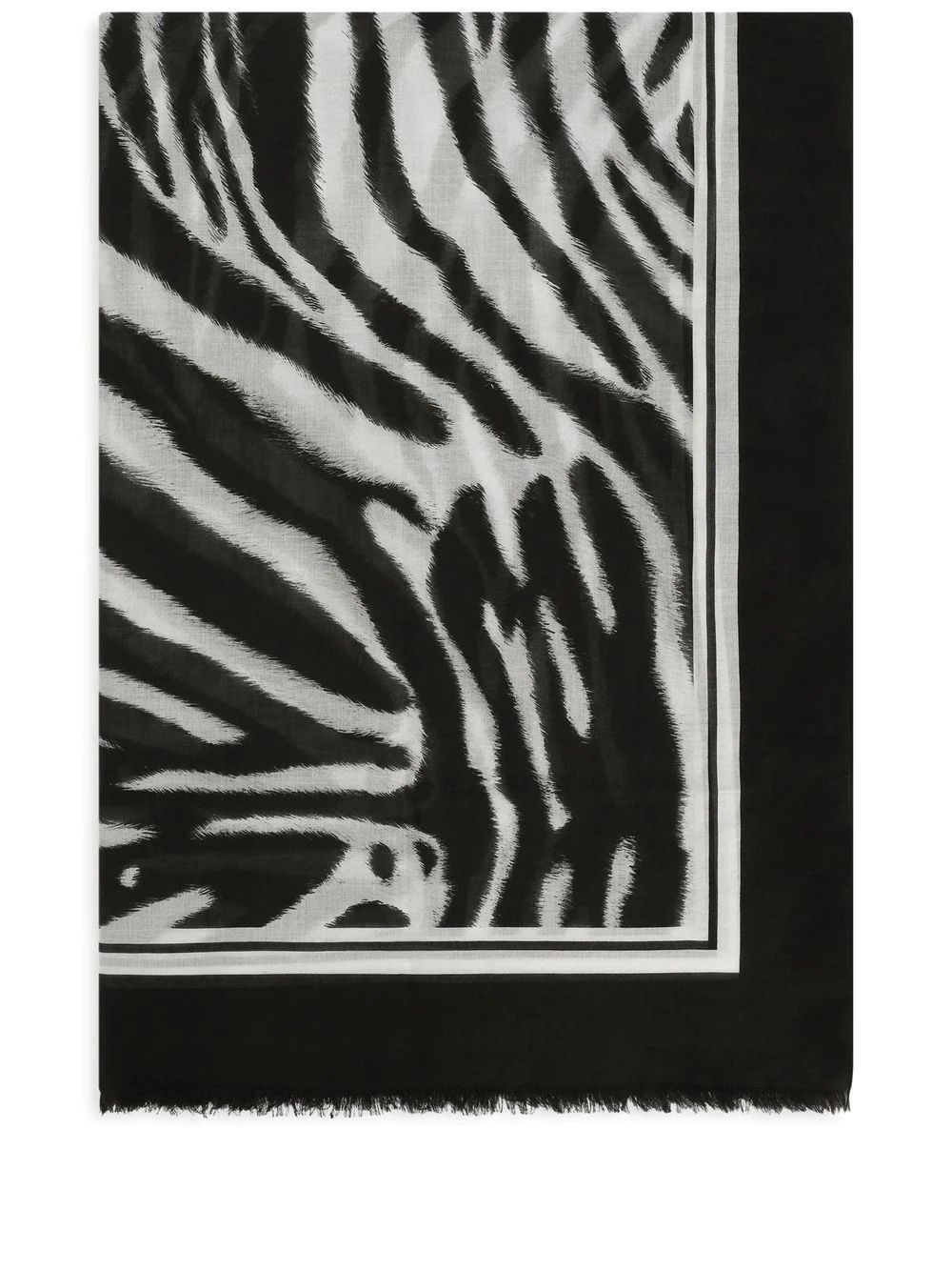 zebra-print sarong scarf - 1