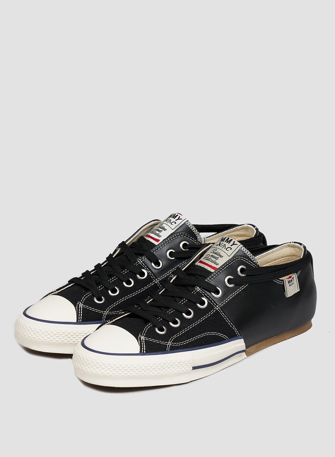 NC x Mihara Yasuhiro Leather Bowling Shoe in Black - 4