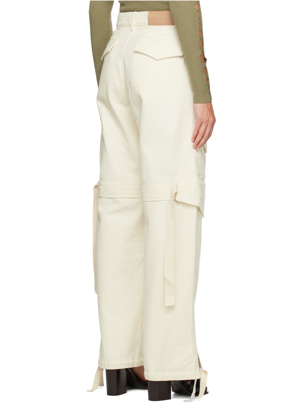 White Parachute Jeans - 3
