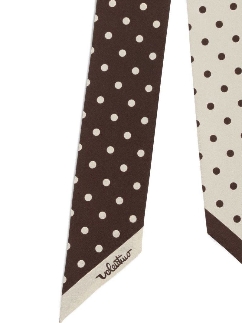 Valentino polka dot scarf outlook