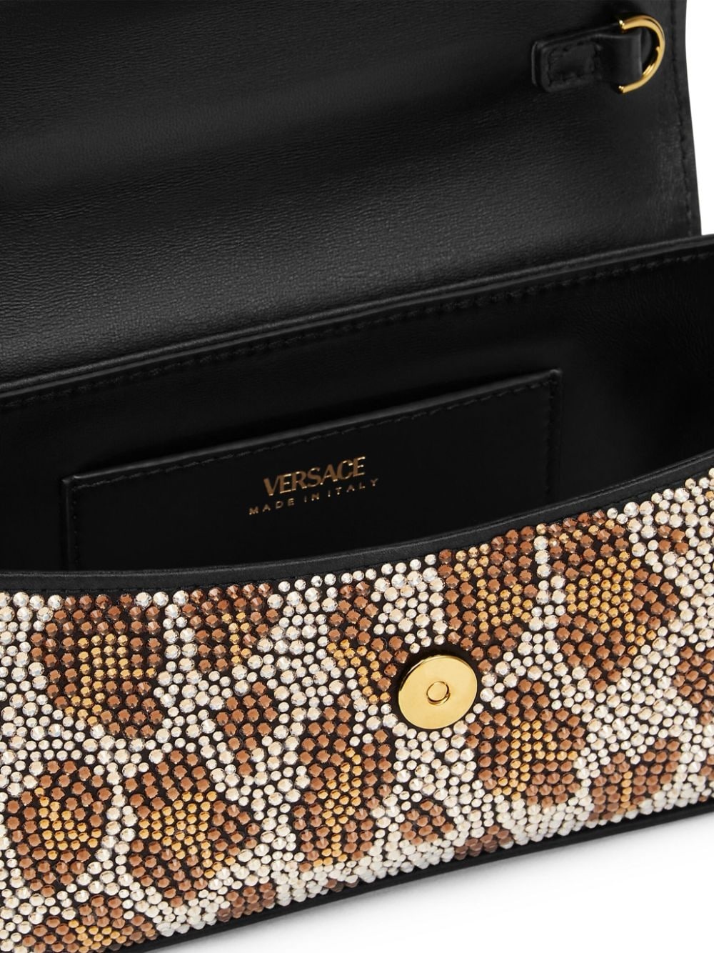La Medusa crystal-leopard mini bag - 4