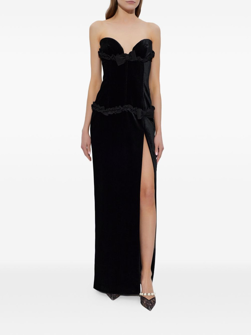 ruffled bow-detail maxi dress 3
