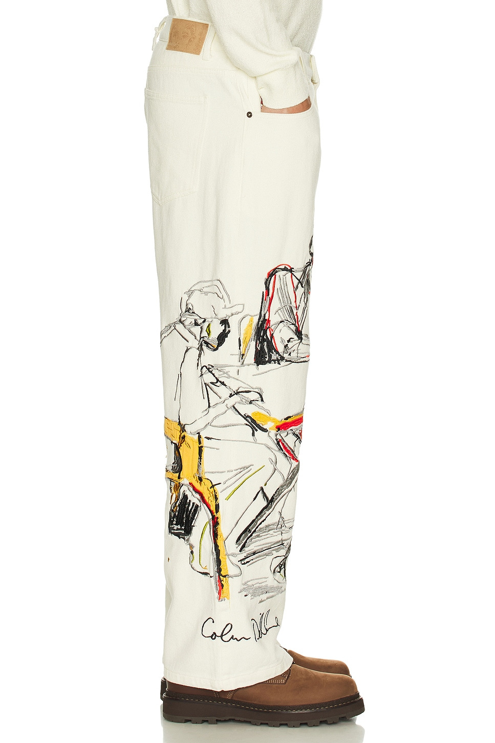 Dominos Embroidery Jeans - 5