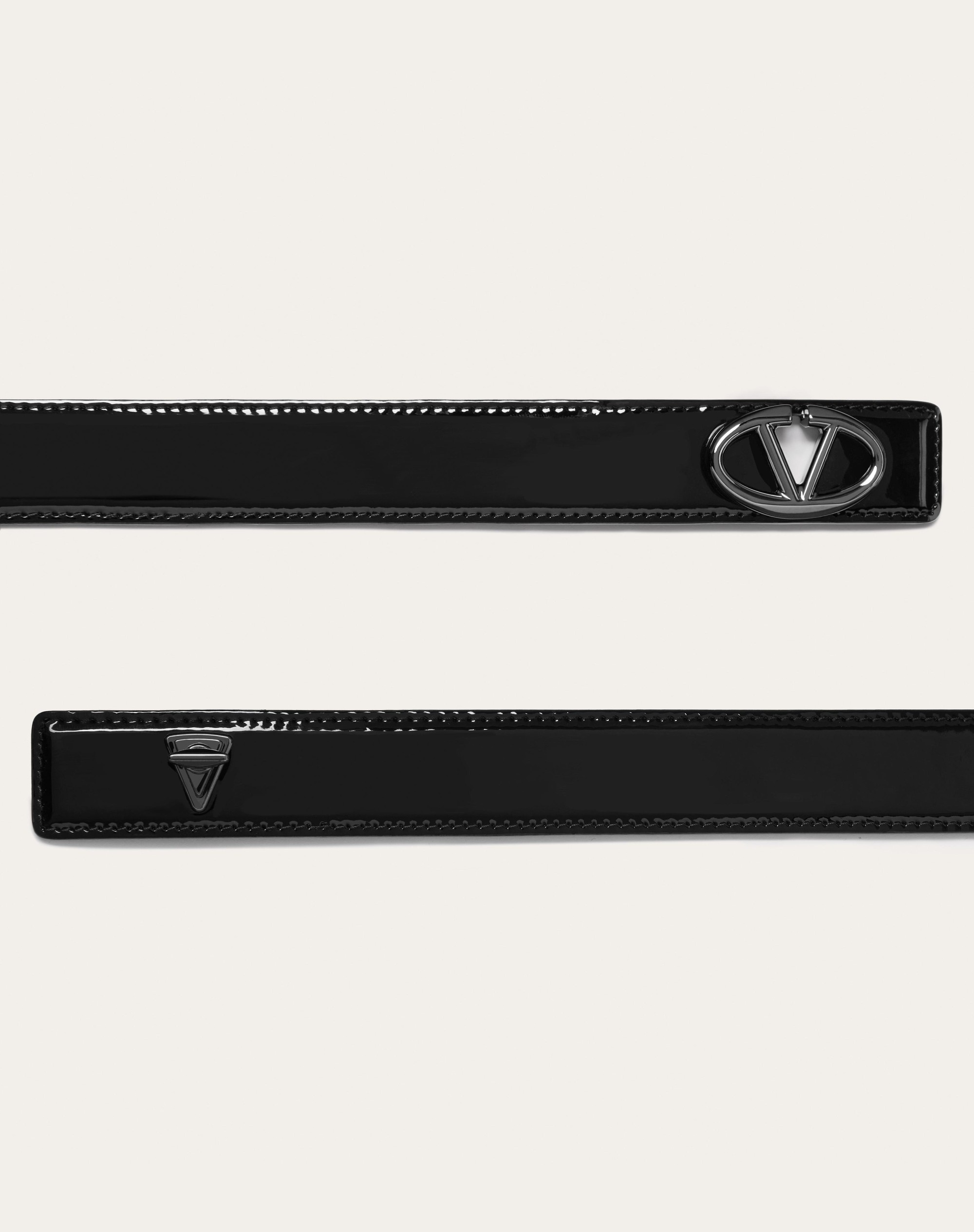 VLOGO THE BOLD EDITION 30 MM PATENT LEATHER BELT - 3
