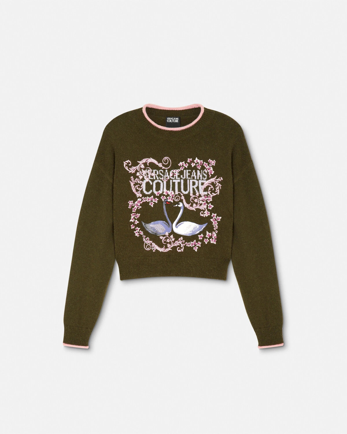 Embroidered Swan Lake Logo Sweater - 1