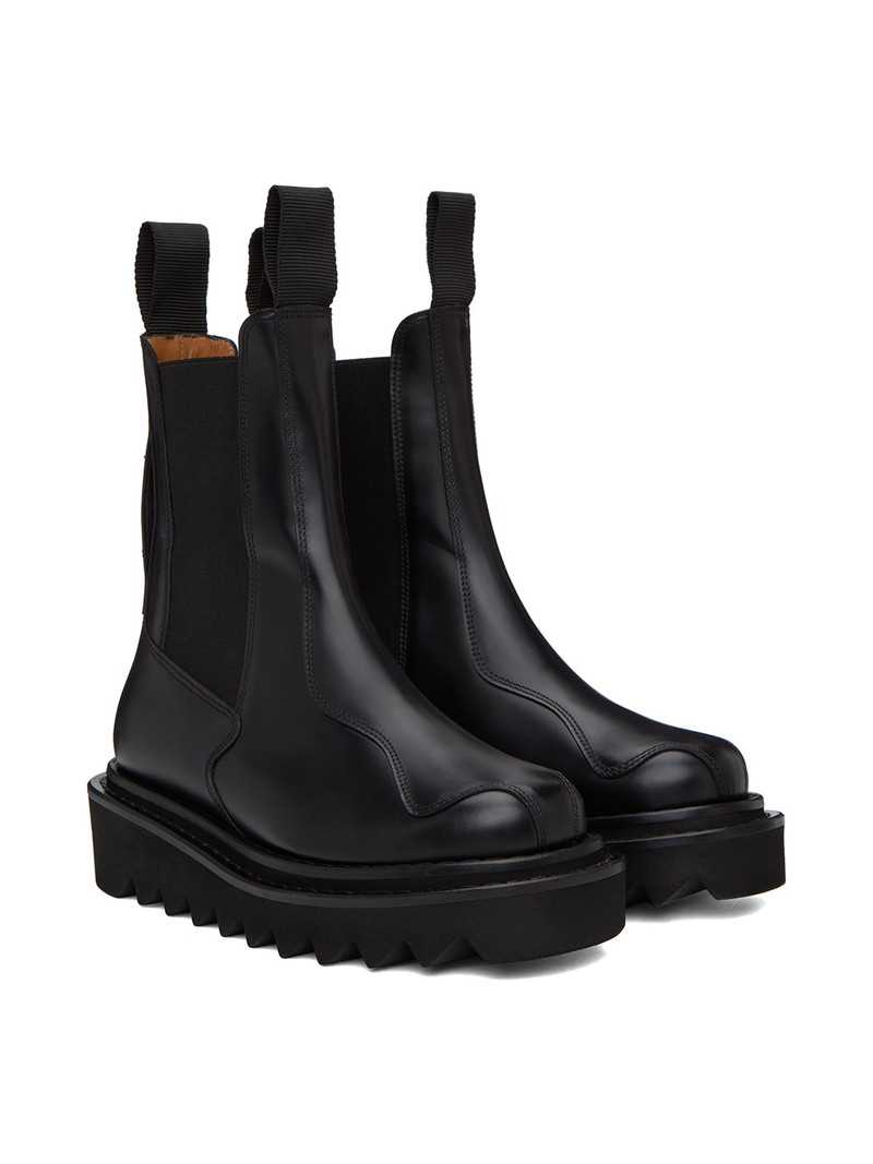 SSENSE Exclusive Black Chelsea Boots 4