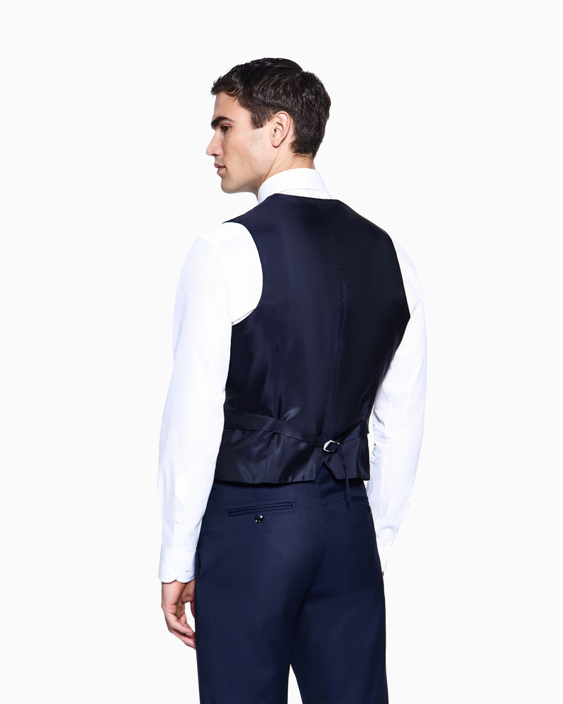 SINGLE-BREASTED WAISTCOAT IN VIRGIN WOOL 3