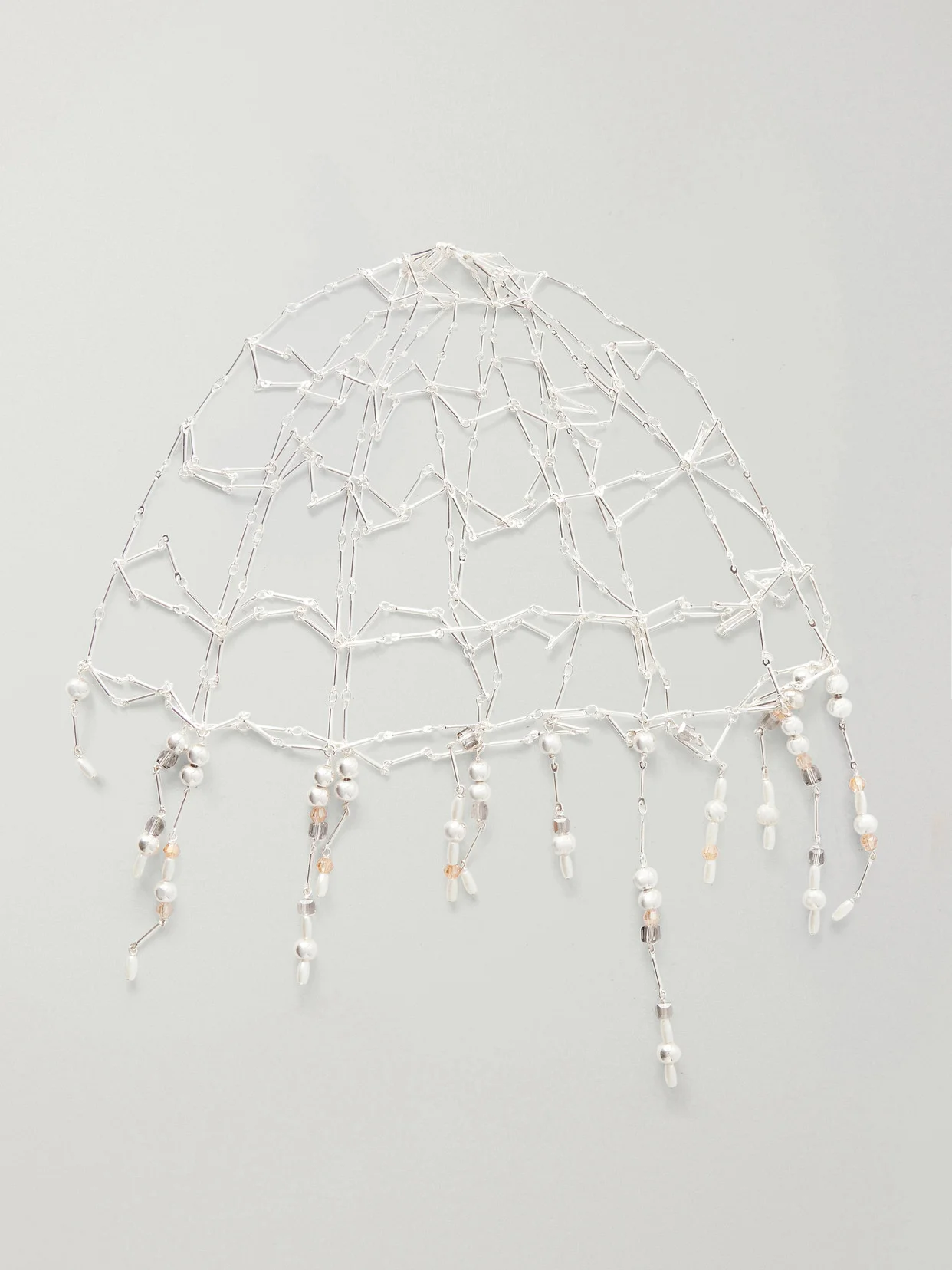 Chainmail Beads-embellished Headpiece - 1
