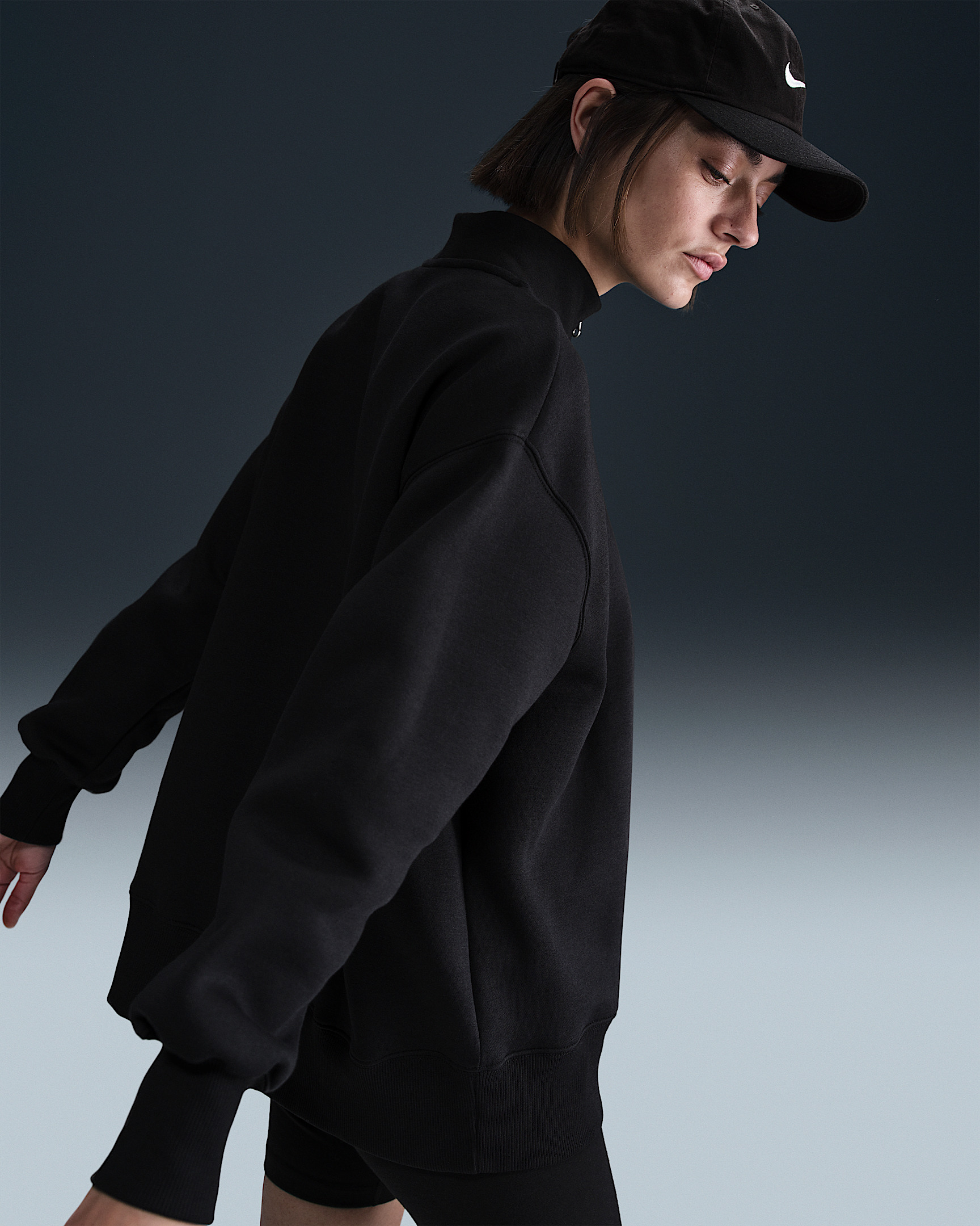 Nike Sportswear Phoenix Fleece Women's Oversized 1/4-Zip Long Sweatshirt - 2