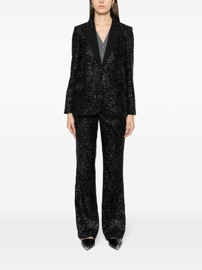 Zadig & Voltaire patterned-jacquard flared trousers outlook