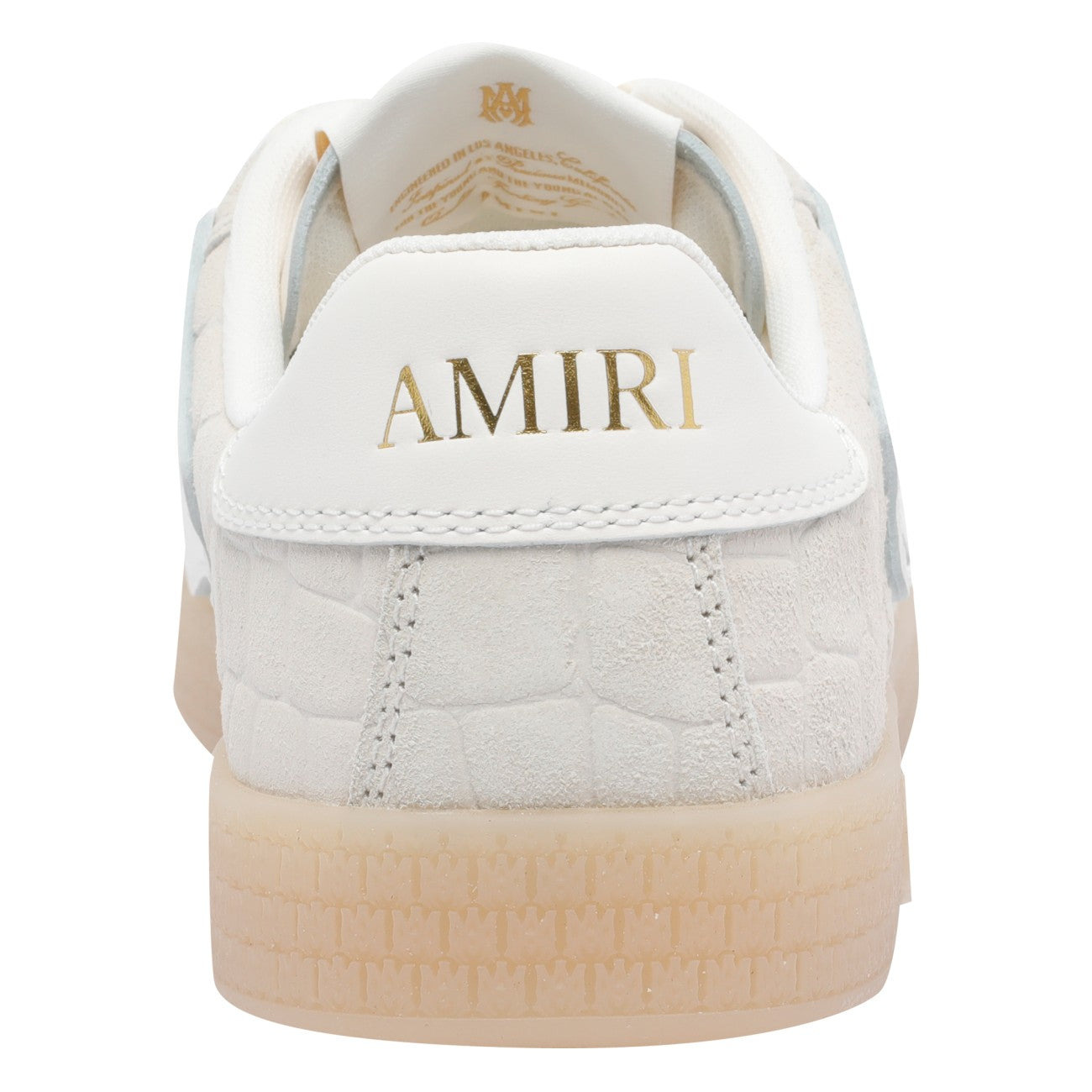 Amiri Men Croc Debossed Pacific Bones Sneakers - 4
