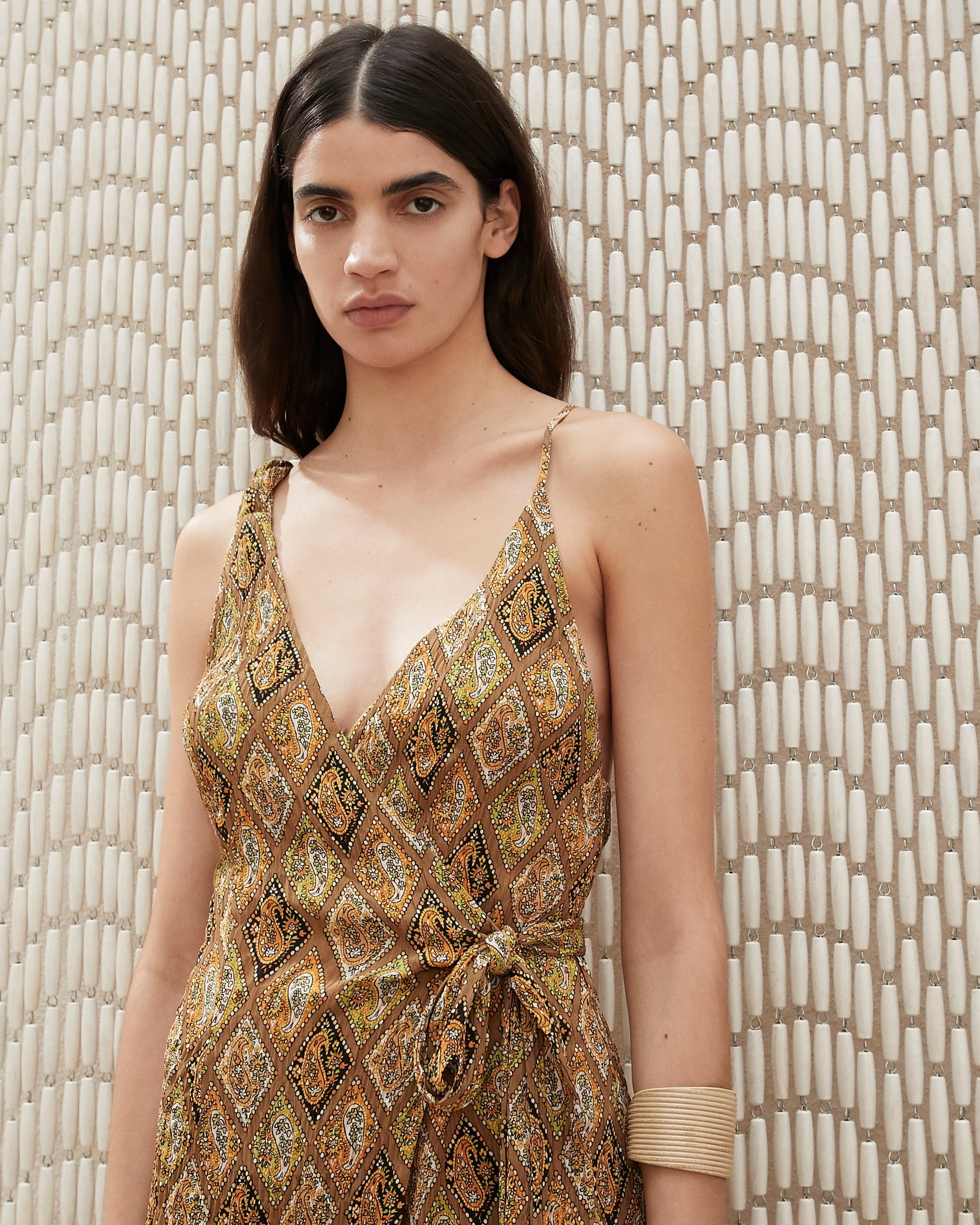 Asymmetric Wrap Dress - 5