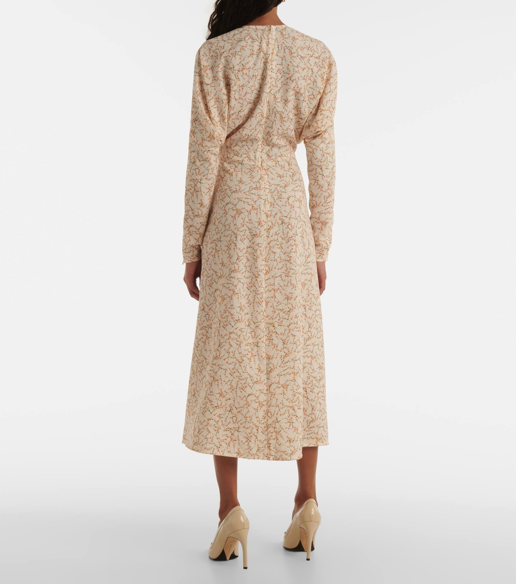 Dolman printed midi dress - 3