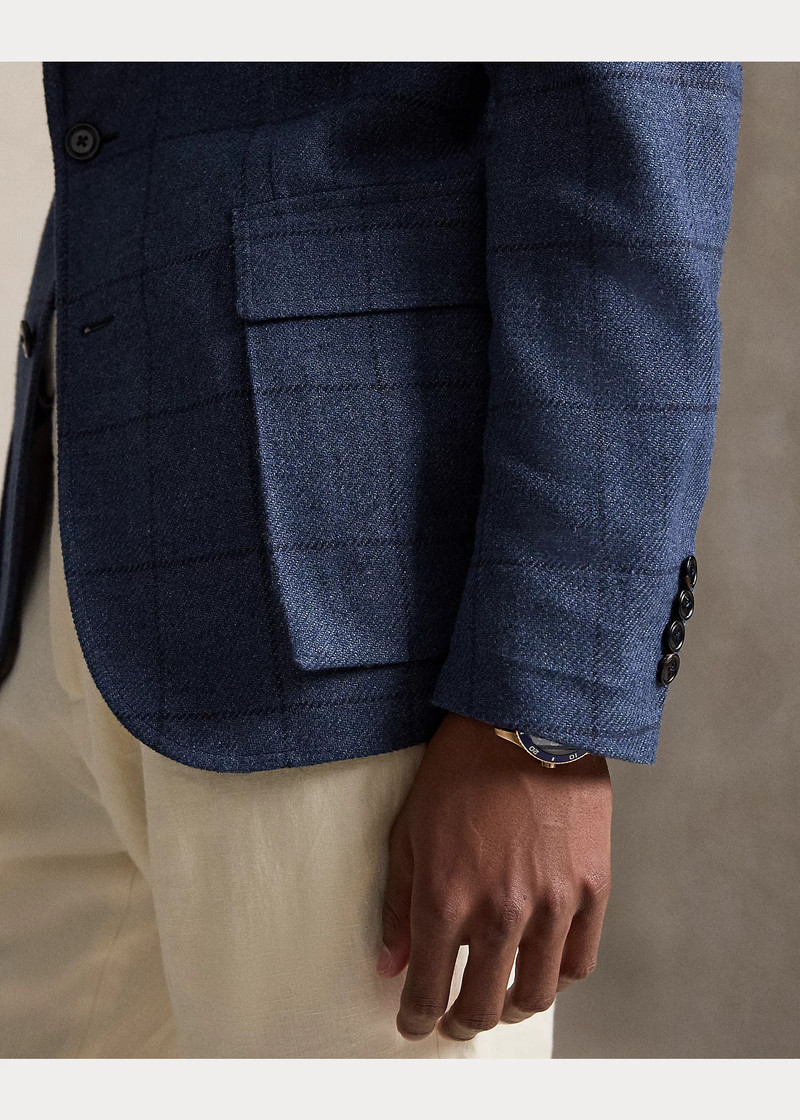 The RL67 Windowpane Summer Tweed Jacket 6