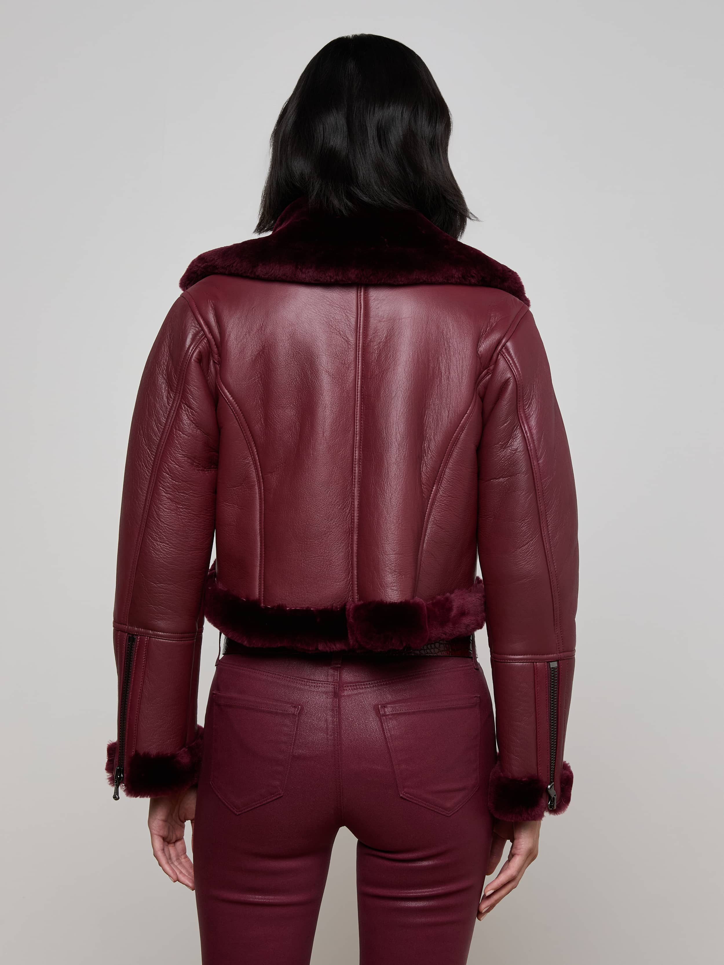 Pike Shearling Leather Jacket - 5