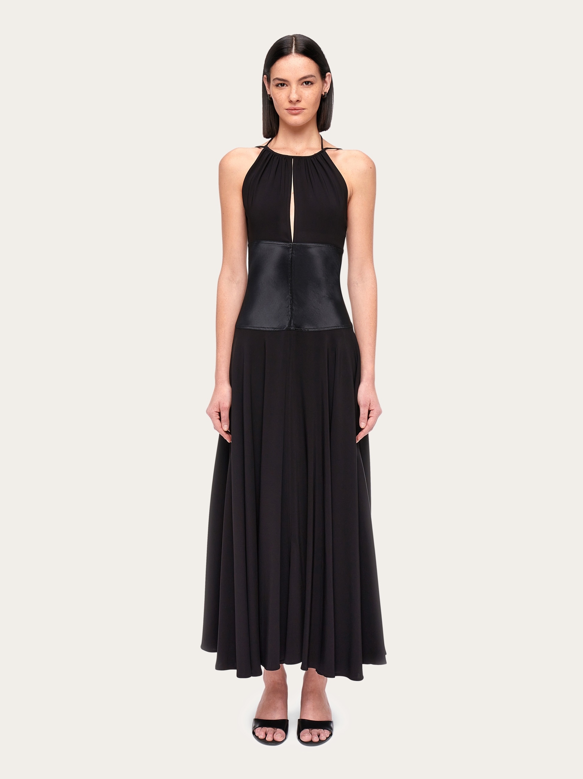 Longline cady viscose dress - 6