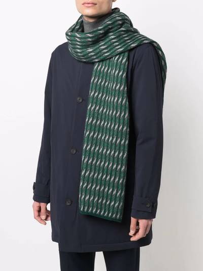 Stephan Schneider striped intarsia-knit scarf outlook