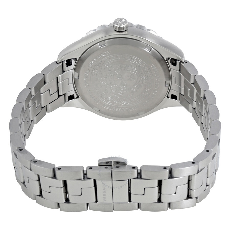 Versace Hellenyium Pink Dial Stainless Steel Ladies Watch V12010015 - 3