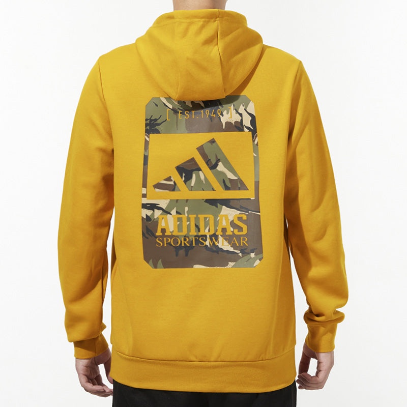 adidas Men's adidas Back Camouflage Logo Printing Sports Gold