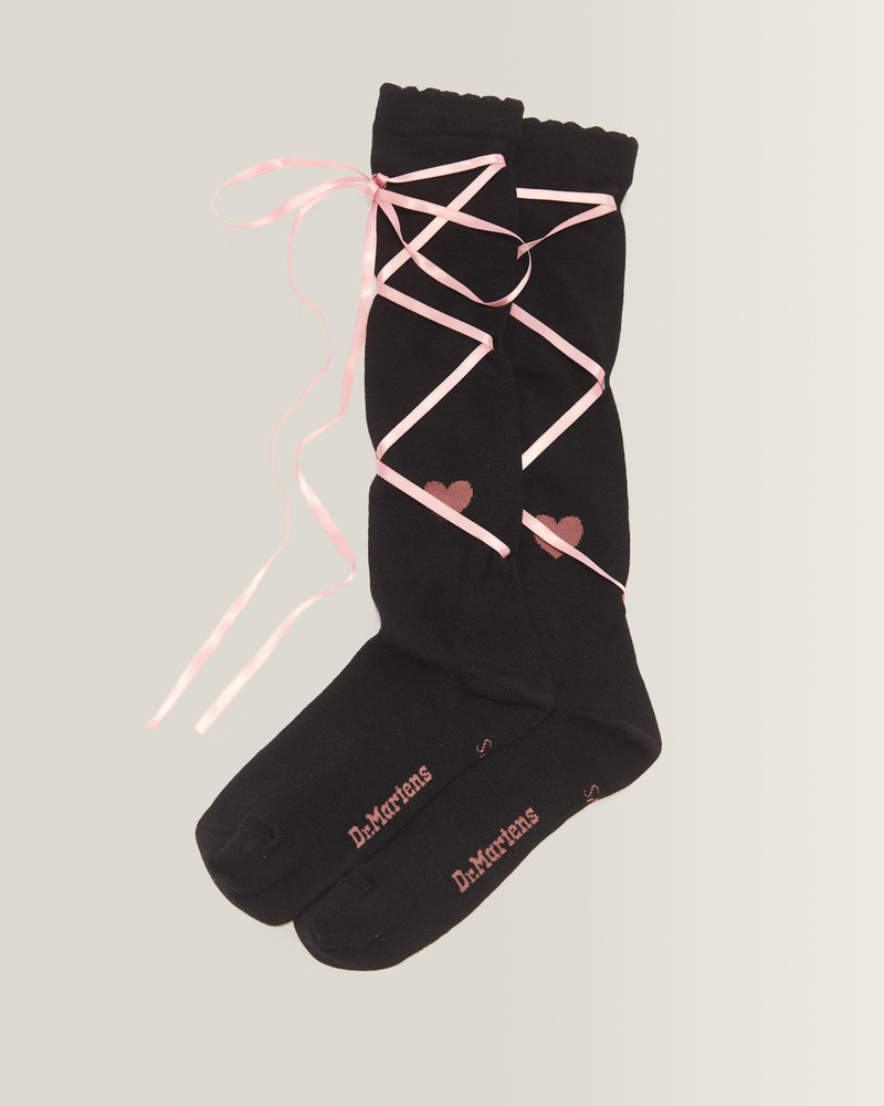 Long Lace Up Socks Organic Cotton Blend Socks 1