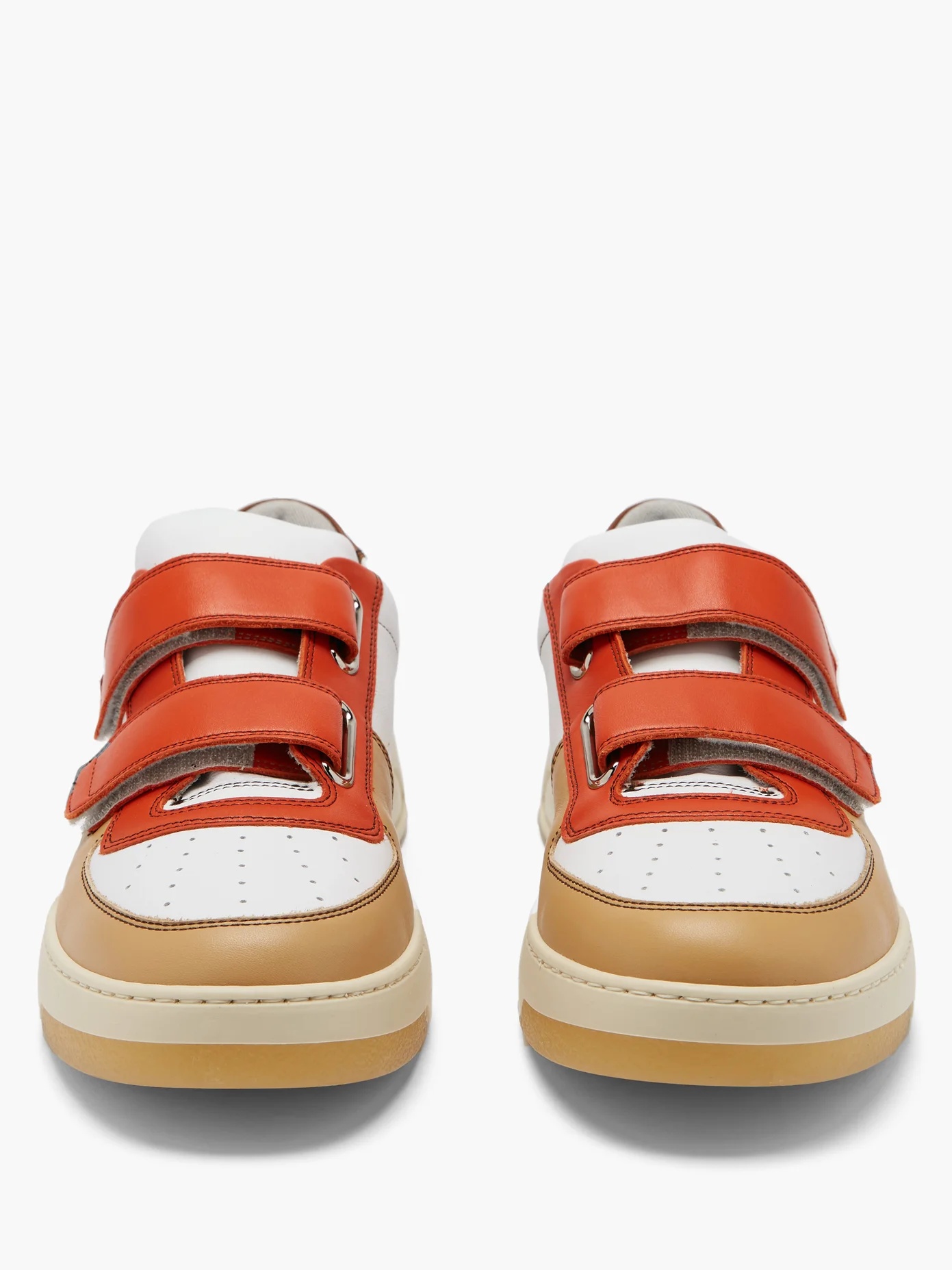 Perey velcro-strap leather trainers - 5