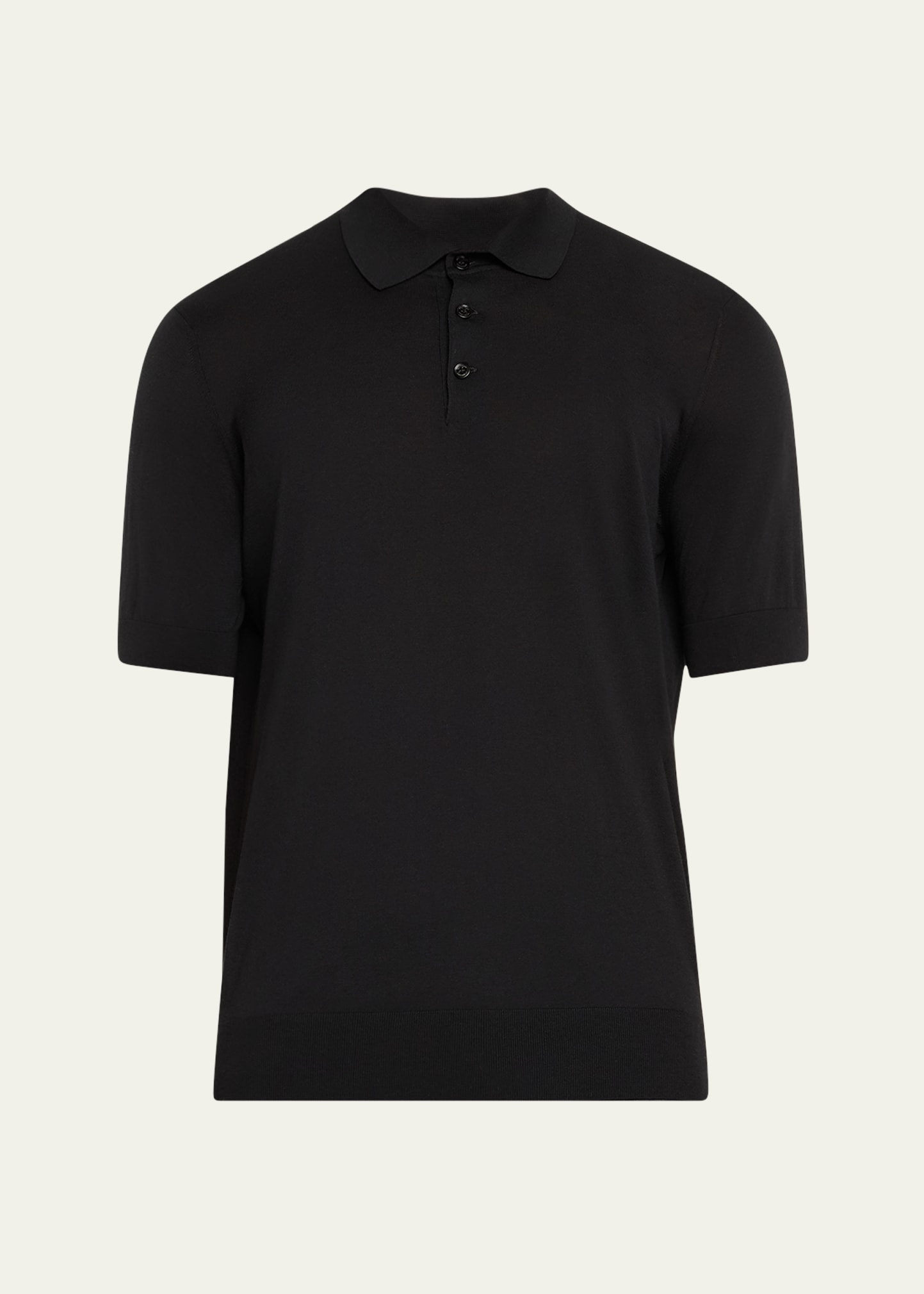 Men's Cotton-Silk Polo Shirt - 1