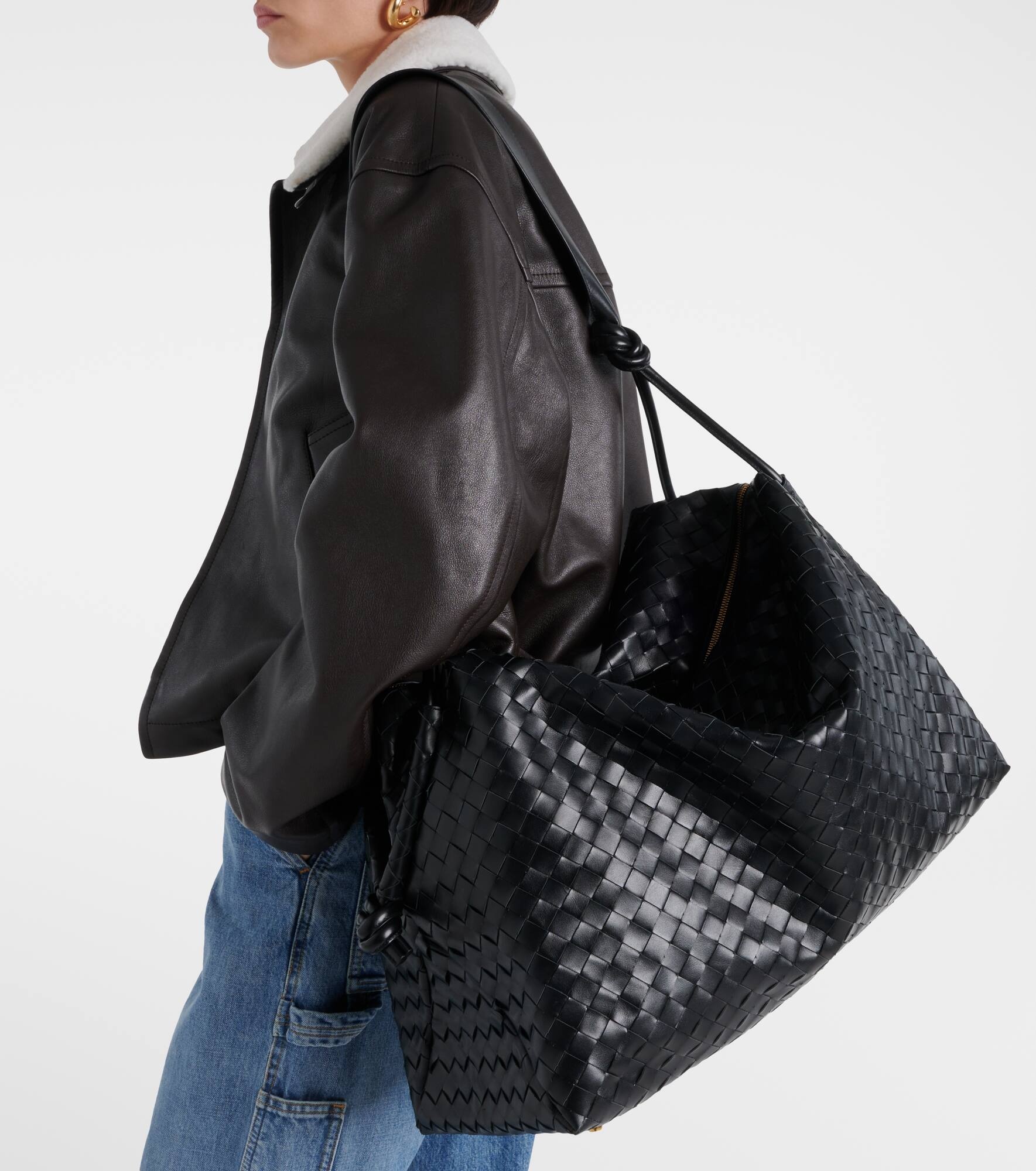 Loop Large leather duffel bag - 2