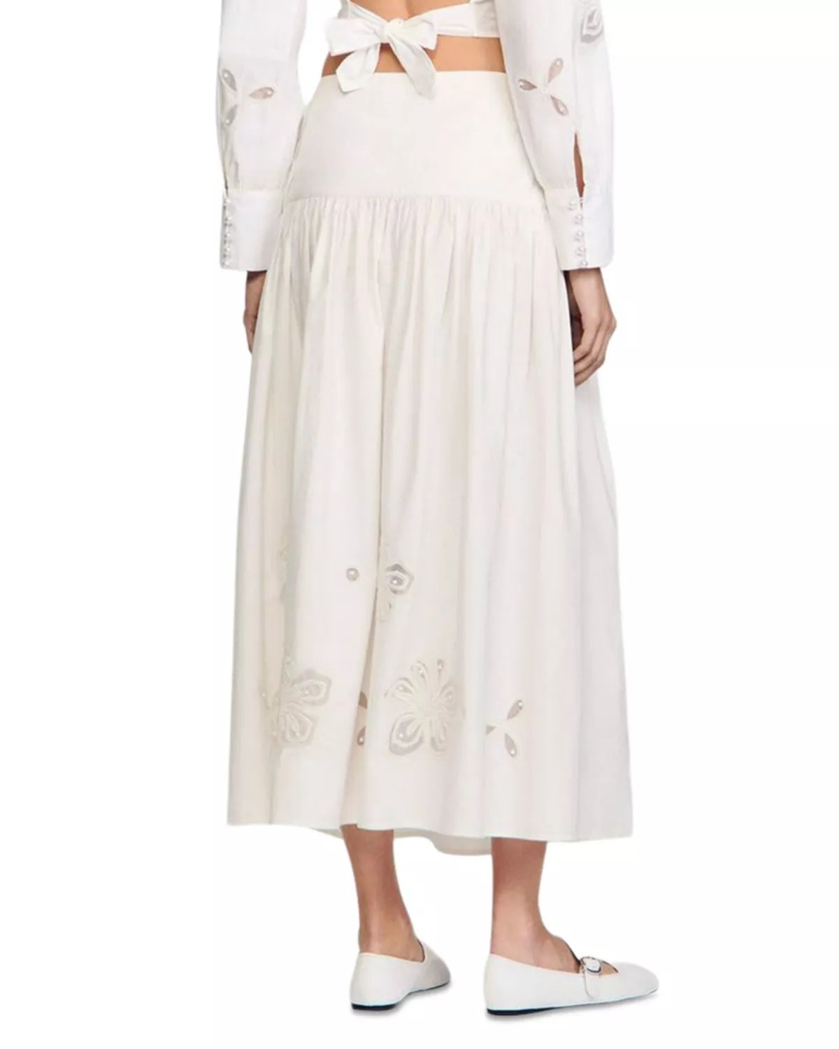 Long Poplin Skirt - 3